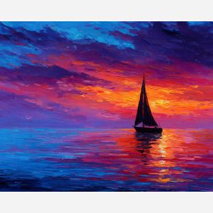 SAILING AT SUNSET