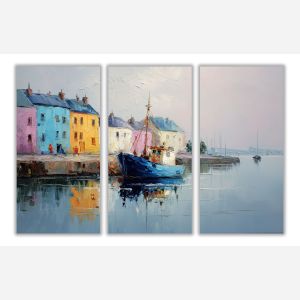 HARBOR TOWN MORNING - SET OF 3