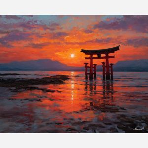 JAPANESE TORII SUNSET