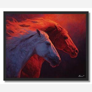 HORSES OF LIGHT - FRAMED
