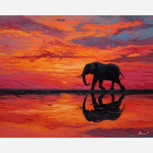ELEPHANT SUNSET
