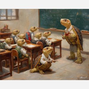 TURTLE STUDENTS IN CLASS