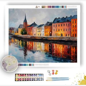 UPPSALA RIVER SCENE - Paint by Numbers Full Kit