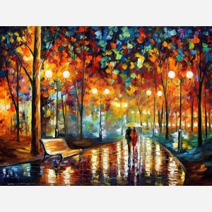 street light painting, street lamp painting, art deco street light, romantic painting date night at home, couples in love artwork, romantic couples artwork