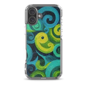 ELECTRIC SYMMETRY CONTOUR - iPhone 16 Plus Clear case for iPhone®