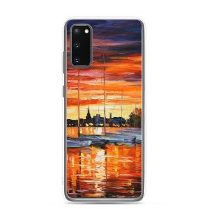 HELSINKI - SAILBOATS AT THE YACHT CLUB - Samsung Galaxy S20 phone case