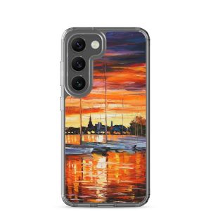 HELSINKI - SAILBOATS AT THE YACHT CLUB - Samsung Galaxy S23 phone case