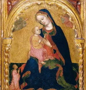 Madonna of Humility with a Donor and Angels