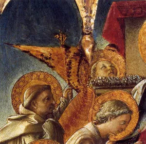 Madonna and Child Enthroned with Saints Detail