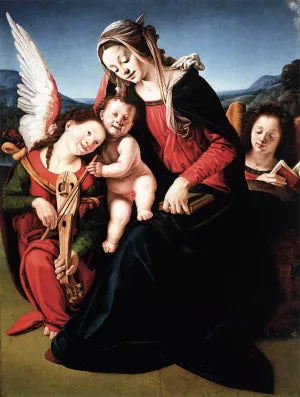 Virgin and Child with Two Angels