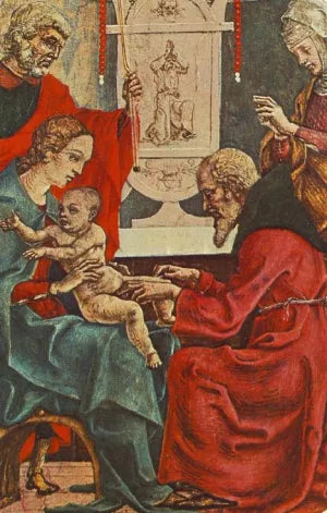 Circumcision from the predella of the Roverella Polyptych