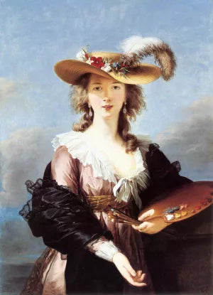 Self-Portrait in a Straw Hat