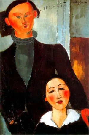 Portrait of Jacques Lipchitz and his wife Berthe Lipchitz