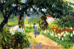 The Alley of the Garden at Eragny sketch