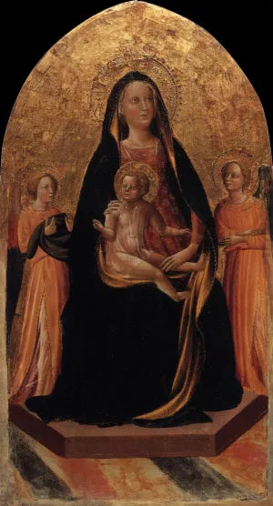 Madonna and Child Enthroned with Angels