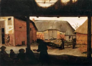 Farmyard with a Beggar