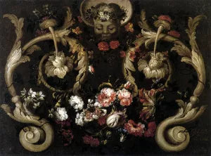 Grotesques with Flowers