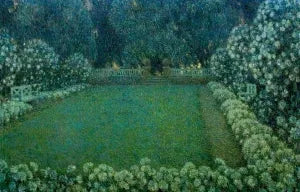 White Garden in Twilight