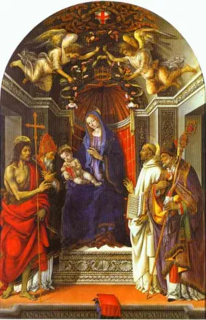 Madonna and Child Enthroned with St John the Baptist, St Victor, St Bernard and St Zenobius