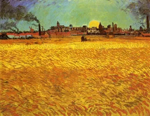 Sunset: Wheat Fields Near Arles