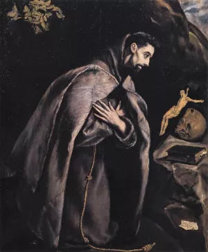 St Francis in Prayer before the Crucifix