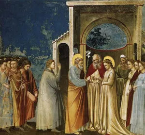 Scenes from the Life of the Virgin: 5. Marriage of the Virgin Cappella Scrovegni Arena Chapel; Padua