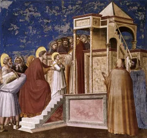 Scenes from the Life of the Virgin: 2. Presentation of the Virgin in the Temple Cappella Scrovegni Arena Chapel; Padua