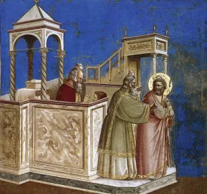 Scenes from the Life of Joachim: 1. Rejection of Joachim's Sacrifice (Cappella Scrovegni (Arena Chapel), Padua)