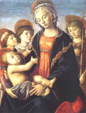 The Virgin and Child with Two Angels and the Young St. John the Baptist