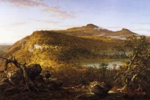 A View of the Two Lakes and Mountain House, Catskill Mountains, Morning