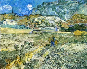 Enclosed Field with Peasant also known as Landscape at Saint-Remy