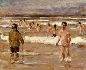 Children Bathing in the Sea