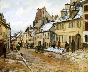 Pontoise, the Road to Gisors in Winter