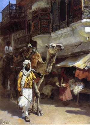 Man Leading a Camel