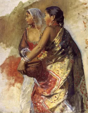 Sketch-Two Nautch Girls