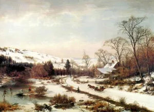 Winter Scene Near Medford, Massachusetts