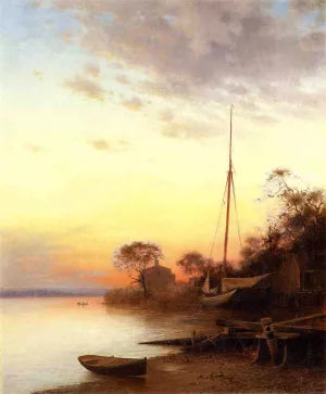 Twilight Along the River