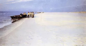 Fishermen on the Beach at Skagen