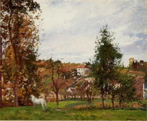 Landscape with a White Horse in a Meadow, L'Hermitage