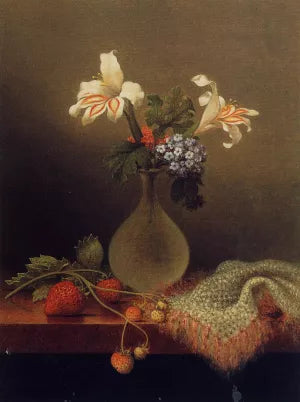 A Vase of Corn Lilies and Heliotrope