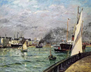 Departure of a Cargo Ship, Le Havre