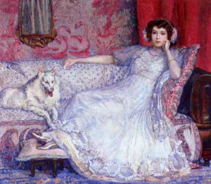 The Woman in White also known as Portrait of Madame Helene Keller