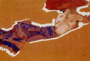 Reclining Semi-Nude with Red Hat