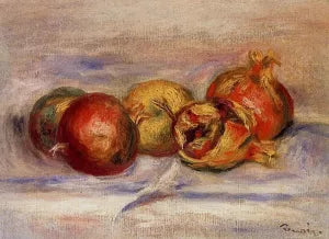 Three Pomegranates and Two Apples