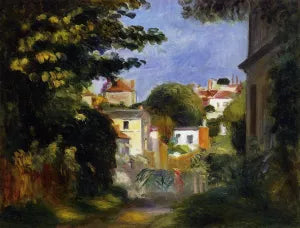 House and Figure Among the Trees