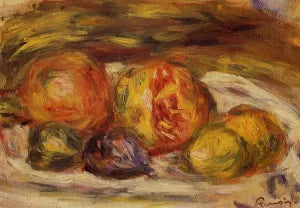 Still Life - Pomegranate, Figs and Apples