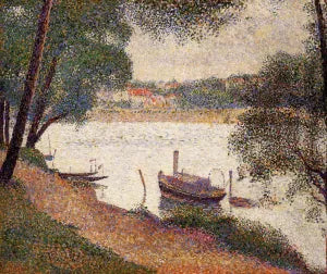 The Seine at La Grande Jatte in the Spring