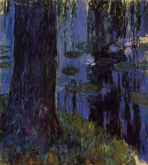 Weeping Willow and Water-Lily Pond