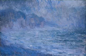 Cliffs at Pourville, Rain