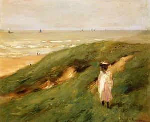 Dune Near Nordwijk with Child